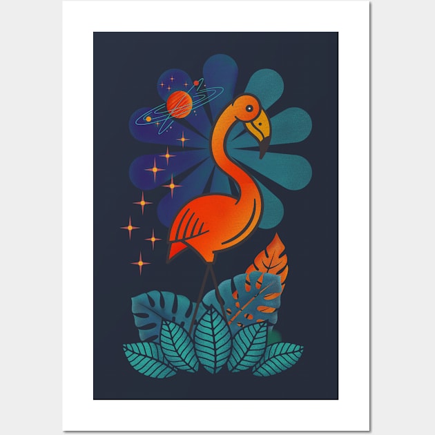 Flamingo Dream Wall Art by Tees For UR DAY